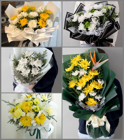 广东揭阳市普宁市大坝镇铁山洋村白事花束代送